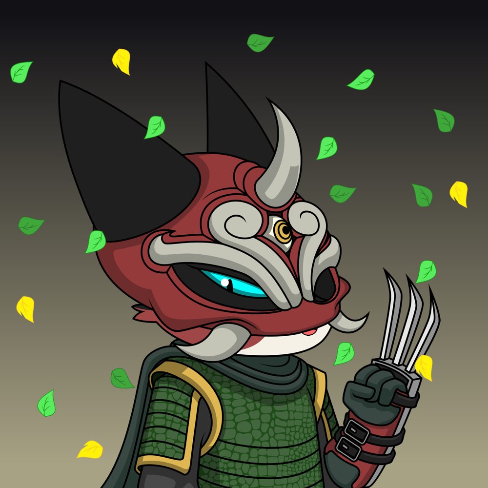 Clash of Cat #0107 — Embertail (Oni headgear, tekko-kagi claws)